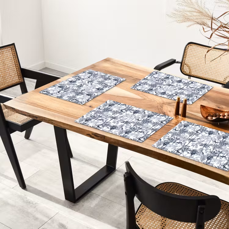 Aap - Jungle - Blauw Placemat vinyl groot 368 -zzsfeer4_Kitchenyeah-website