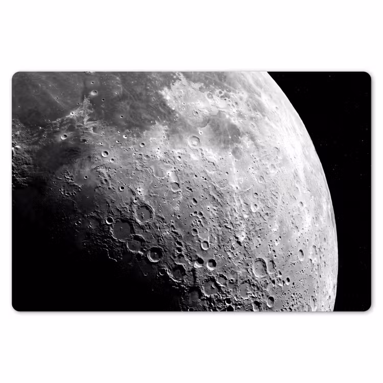 Placemat - 6 pieces - Moon - Craters - Space - Maan - Kraters - Ruimte Placemat vinyl groot