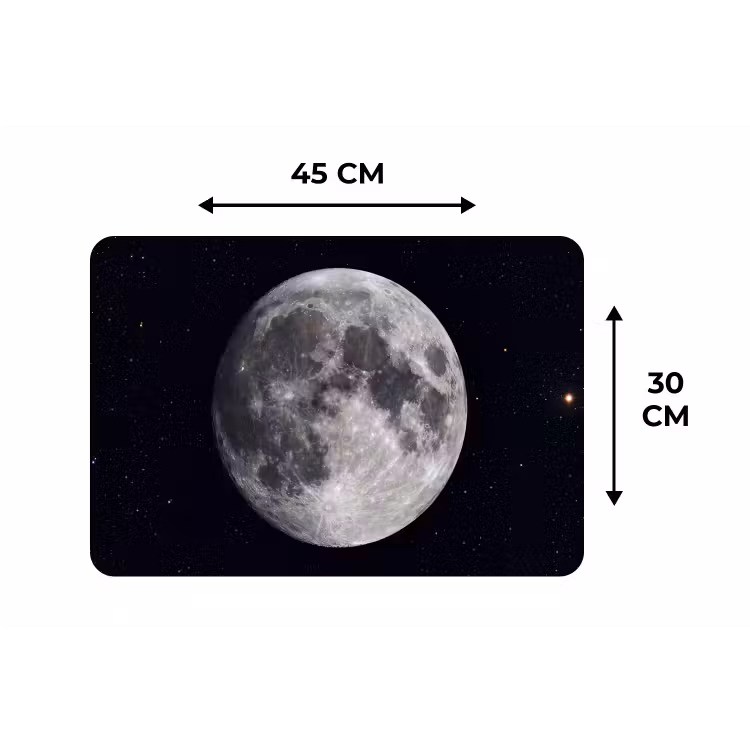 Placemat - 6 pieces - Moon - Stars - Space - Maan - Sterren - Ruimte Placemat vinyl groot