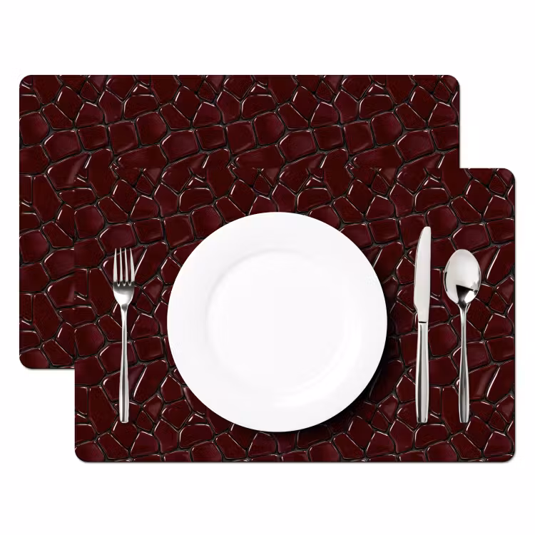 Mozaïek - Tegel - Bordeauxrood Placemat vinyl groot 368 -zzsfeer2_Kitchenyeah-website