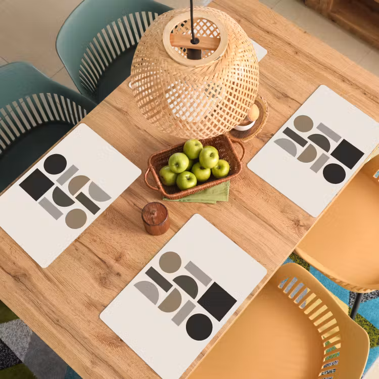 Natuurlijke tinten - Grafisch - Verticale compositie Placemat vinyl groot -zzsfeer5_Kitchenyeah-website