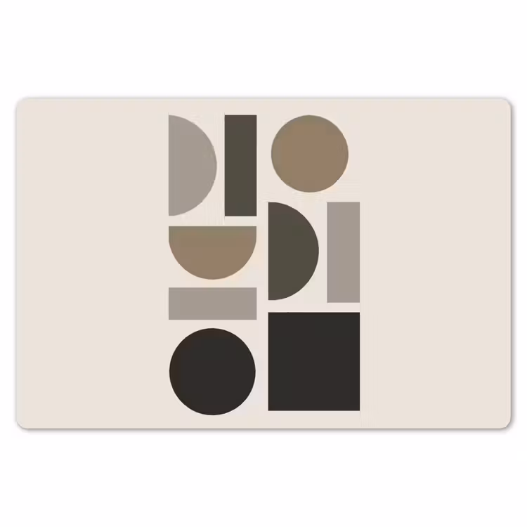 Natuurlijke tinten - Grafisch - Verticale compositie Placemat vinyl groot -zzsfeer1_Kitchenyeah-website