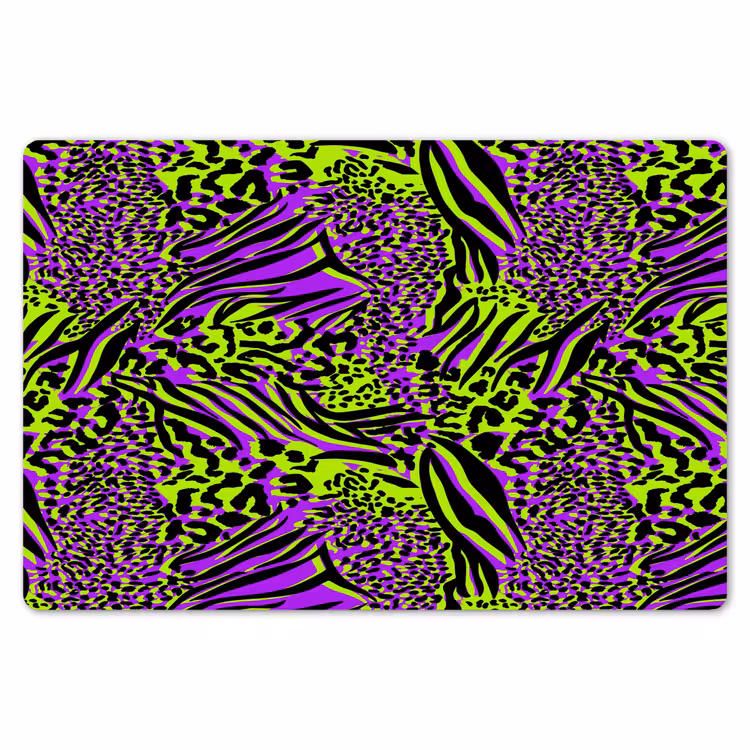 Neon - Paars - Dieren - Patroon Placemat vinyl groot 368 -zzsfeer1_Kitchenyeah-website