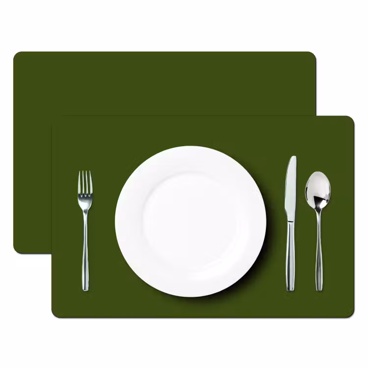 Olive - Drab - Groen Placemat vinyl groot 368 -zzsfeer2_Kitchenyeah-website