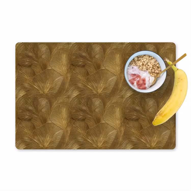 Organisch - Lijnen - Goud Placemat vinyl groot 368 -zzzproduct_Kitchenyeah-website