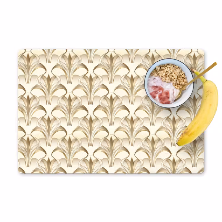 Ornament - Barok - Goud Placemat vinyl groot 368 -zzzproduct_Kitchenyeah-website