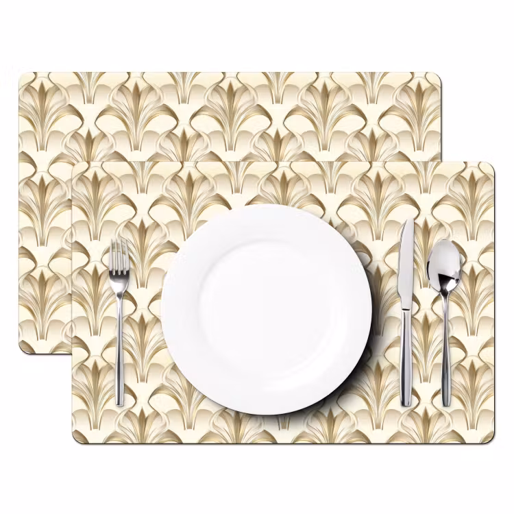 Ornament - Barok - Goud Placemat vinyl groot 368 -zzsfeer2_Kitchenyeah-website