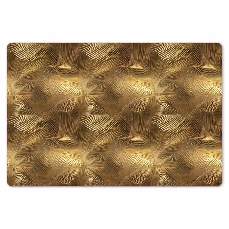 Palm - Waaier - Goud Placemat vinyl groot 368 -zzsfeer1_Kitchenyeah-website