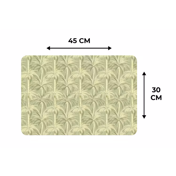 Palmwoud - Tropisch - Groen Placemat vinyl groot 368 -specs