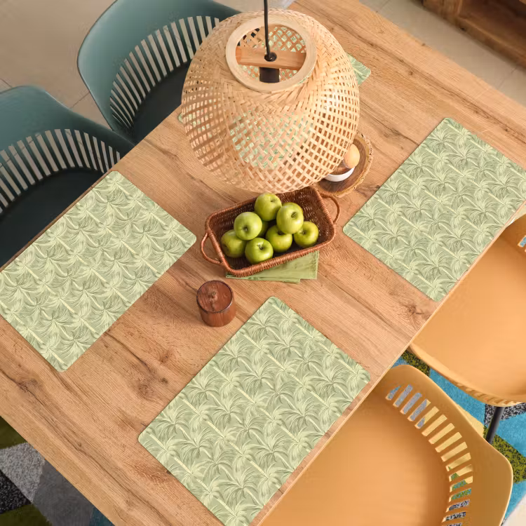 Palmwoud - Tropisch - Groen Placemat vinyl groot 368 -zzsfeer5_Kitchenyeah-website