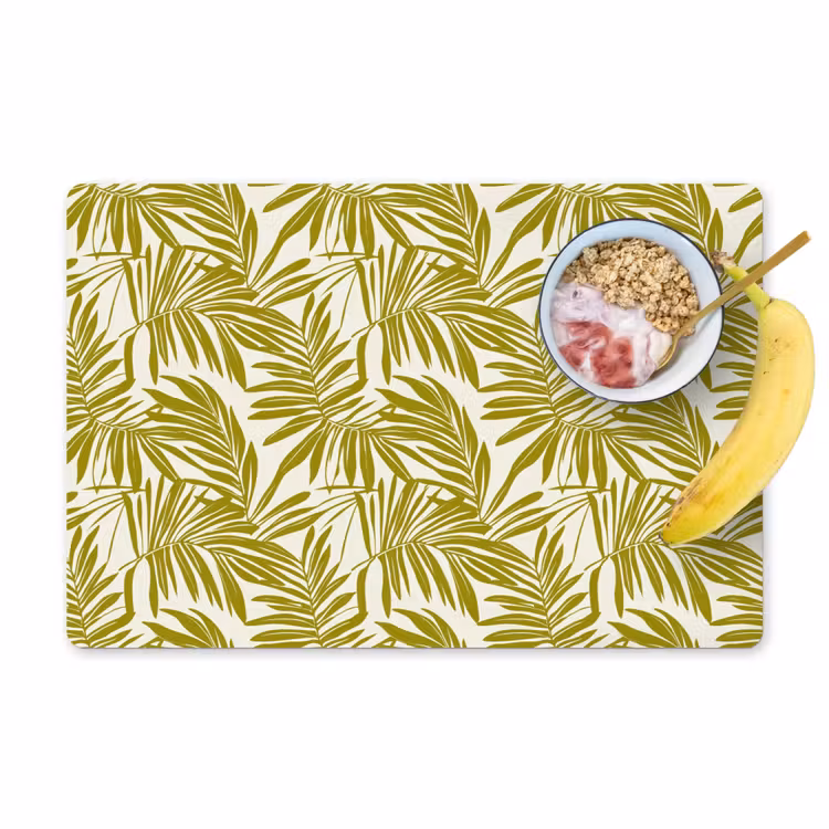 Palmblad - Patroon - Groen Placemat vinyl groot 368 -zzzproduct_Kitchenyeah-website