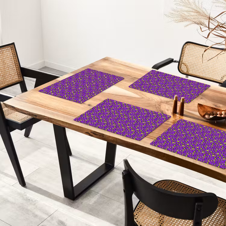 Panterprint - Paars - Groen - Neon Placemat vinyl groot 368 -zzsfeer4_Kitchenyeah-website