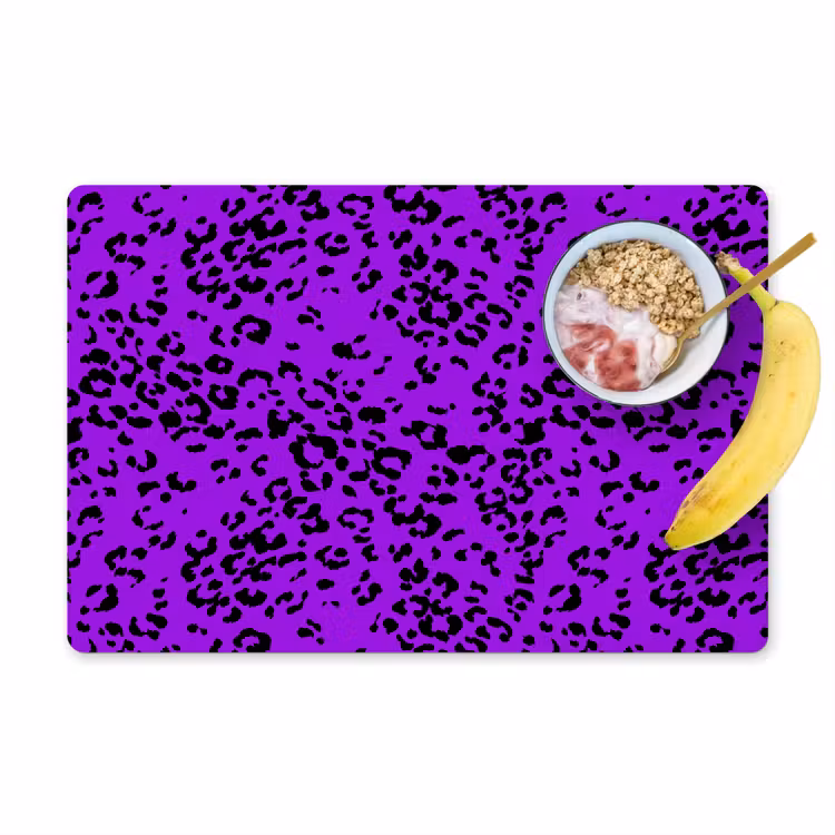 Panterprint - Paars - Patroon Placemat vinyl groot 368 -zzzproduct_Kitchenyeah-website