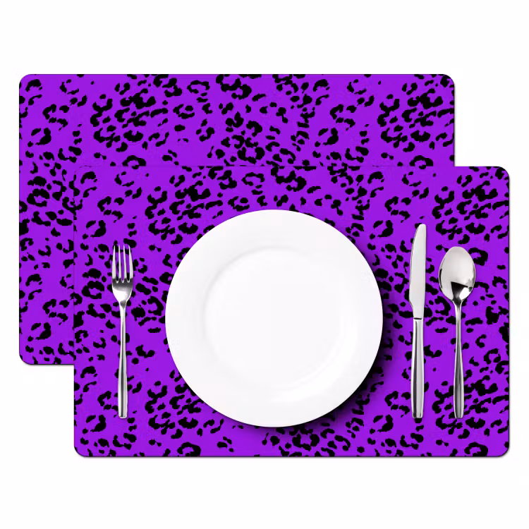 Panterprint - Paars - Patroon Placemat vinyl groot 368 -zzsfeer2_Kitchenyeah-website