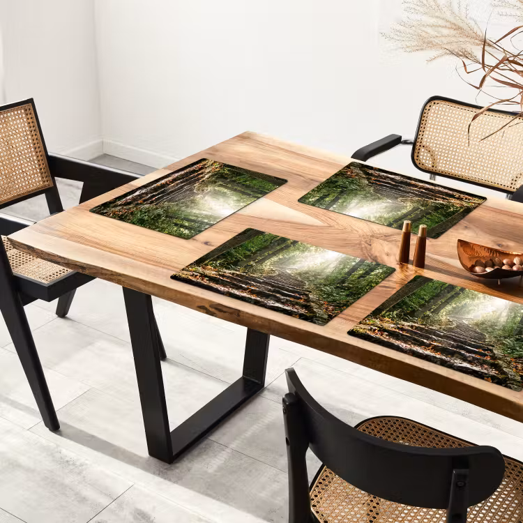 Stenen - Trap - Bos - Natuur Placemat vinyl groot -zzsfeer4_Kitchenyeah-website