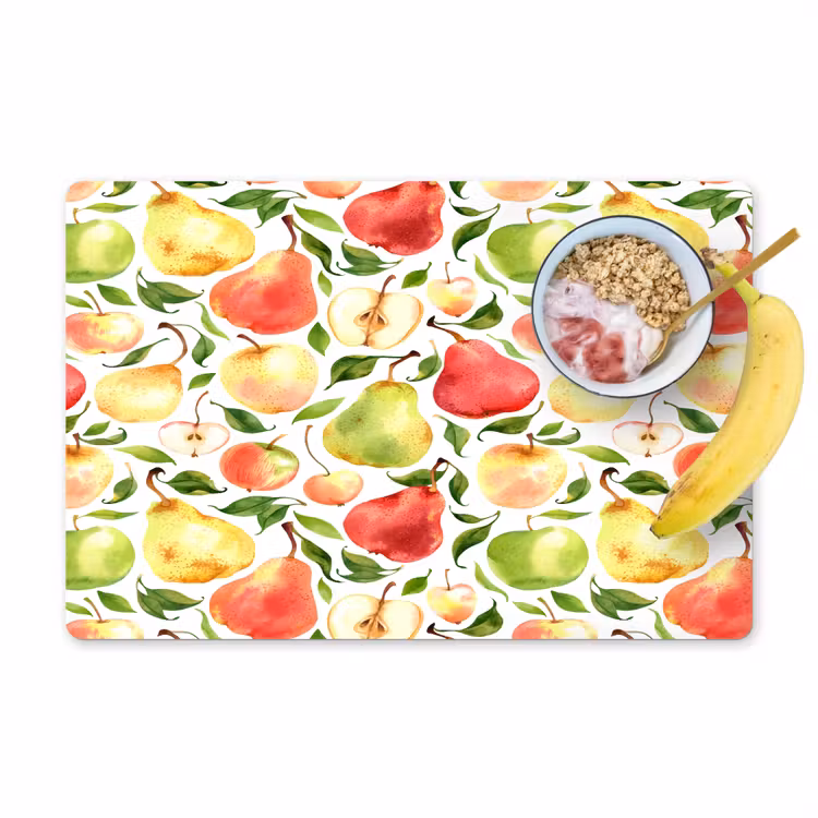 Patroon - Appels - Peren Placemat vinyl groot 368 -zzzproduct_Kitchenyeah-website