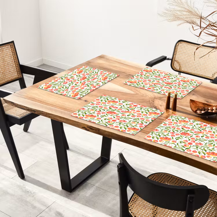 Patroon - Kersen - Wit Placemat vinyl groot 368 -zzsfeer4_Kitchenyeah-website