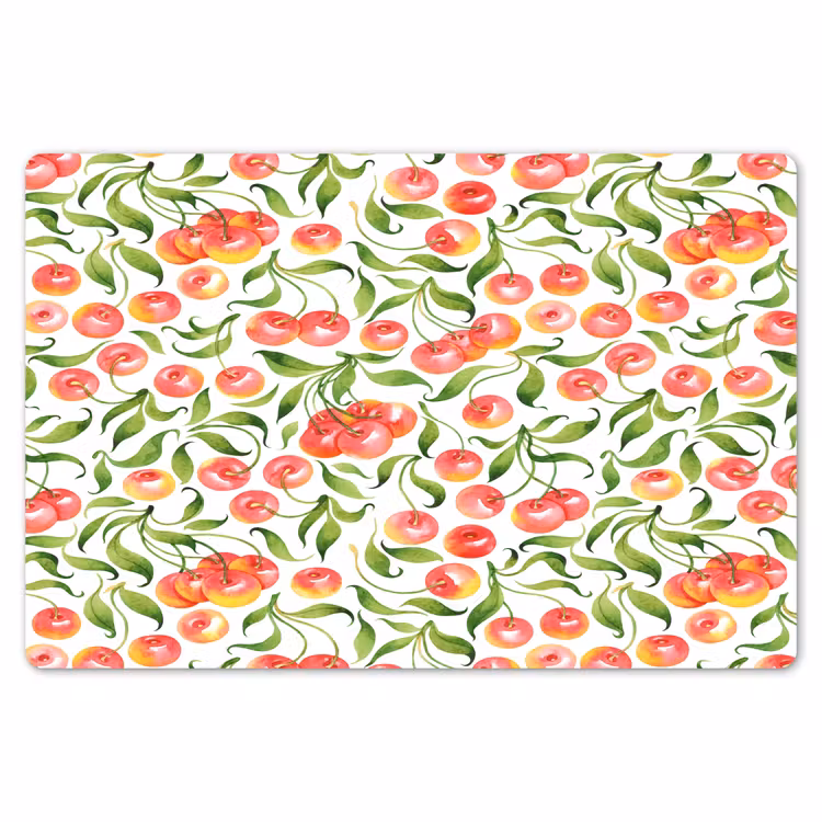 Patroon - Kersen - Wit Placemat vinyl groot 368 -zzsfeer1_Kitchenyeah-website