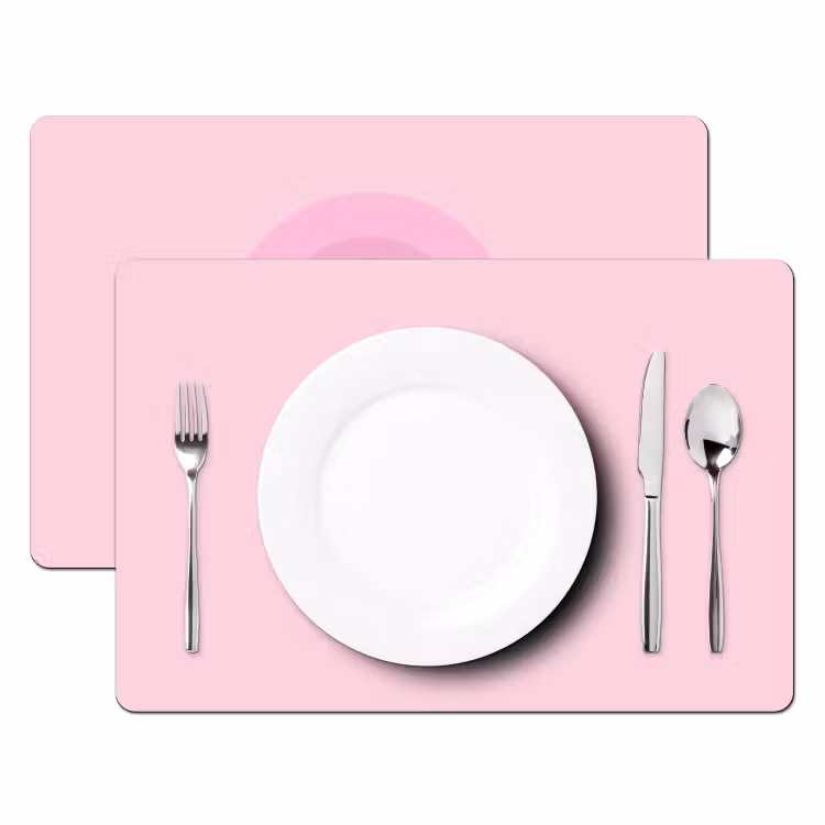 Patroon - Cirkels - Abstract - Roze - Modern Placemat vinyl groot -zzsfeer2_Kitchenyeah-website