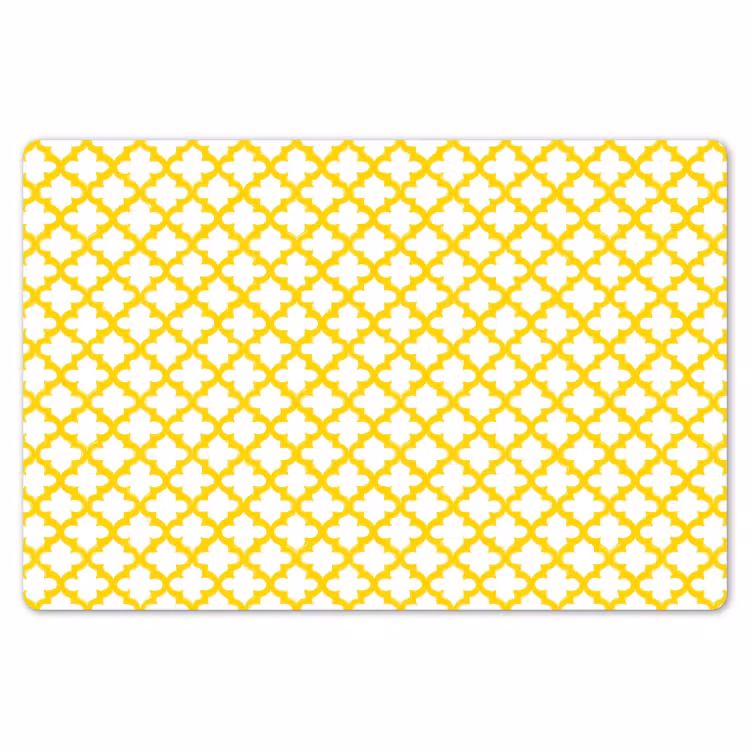 Patroon - Geometrisch - Klassiek - Geel Placemat vinyl groot 368 -zzsfeer1_Kitchenyeah-website
