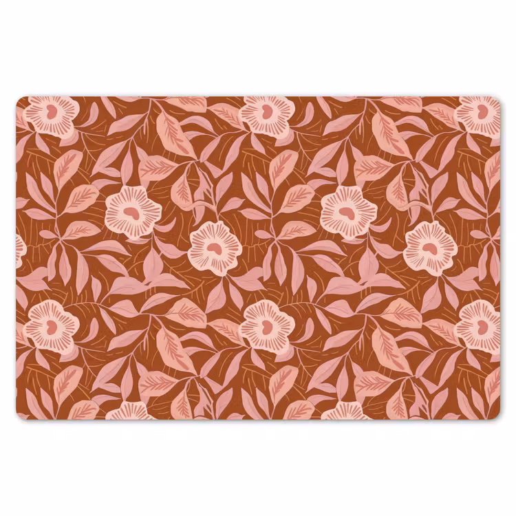 Patroon - Bladeren - Terracotta Placemat vinyl groot 368 -zzsfeer1_Kitchenyeah-website