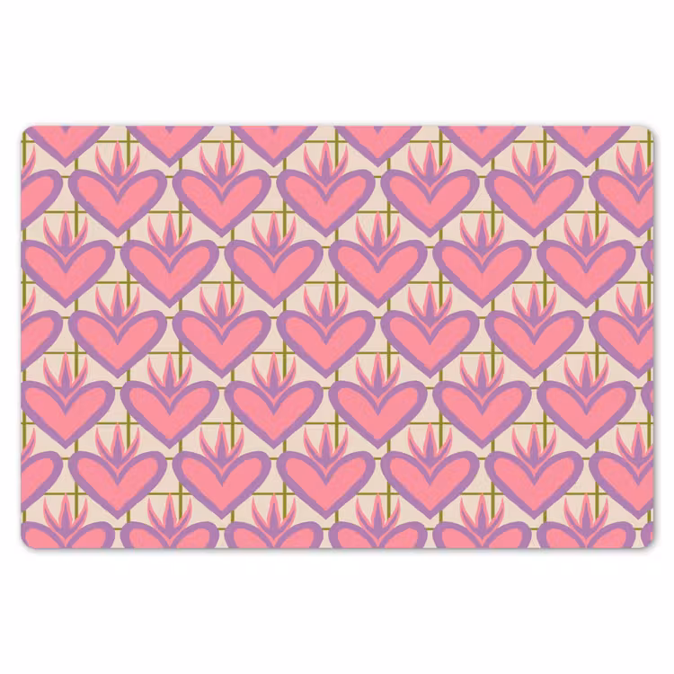 Patroon - Roze - Hartjes Placemat vinyl groot 368 -zzsfeer1_Kitchenyeah-website