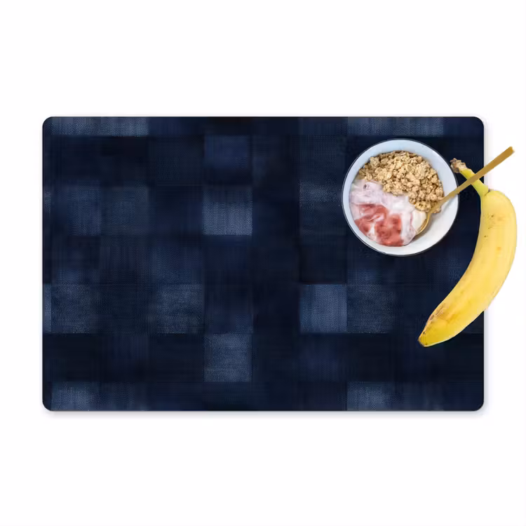 Patroon - Ruit - Marineblauw Placemat vinyl groot 368 -zzzproduct_Kitchenyeah-website