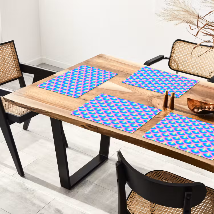 Patroon - Regenboogwaaier - Neon Placemat vinyl groot 368 -zzsfeer4_Kitchenyeah-website