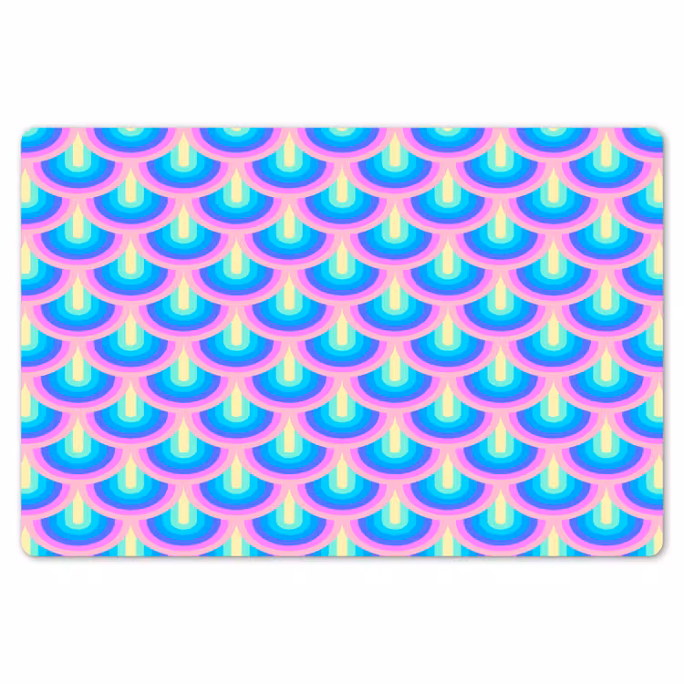 Patroon - Regenboogwaaier - Neon Placemat vinyl groot 368 -zzsfeer1_Kitchenyeah-website