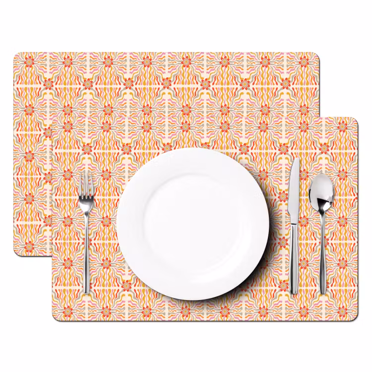 Patroon - Retro - Kleur Placemat vinyl groot 368 -zzsfeer2_Kitchenyeah-website
