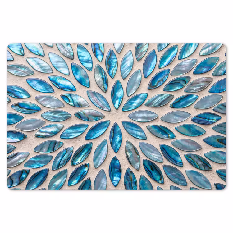 Patroon - Glans - Abstract - Blauw - Decoratie Placemat vinyl groot -zzsfeer1_Kitchenyeah-website
