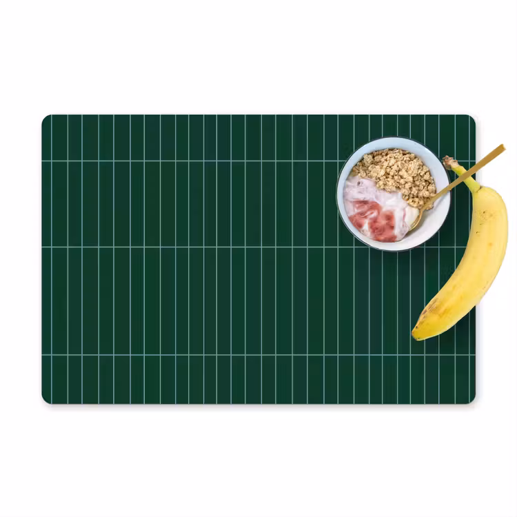 Patroon - Tegels - Donkergroen Placemat vinyl groot 368 -zzzproduct_Kitchenyeah-website