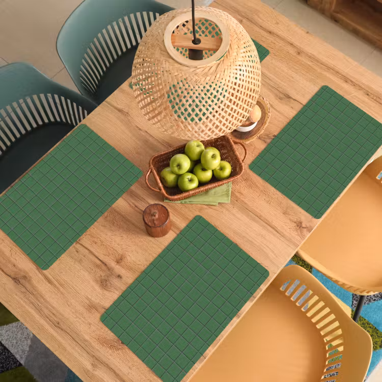 Patroon - Tegels - Groen Placemat vinyl groot 368 -zzsfeer5_Kitchenyeah-website