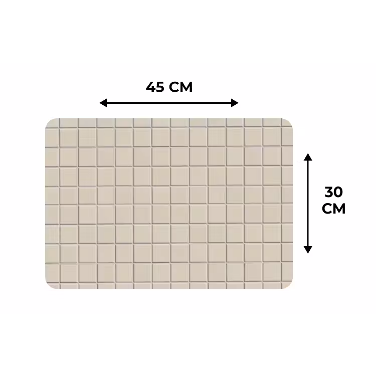 Patroon - Tegels - Taupe Placemat vinyl groot 368 -specs