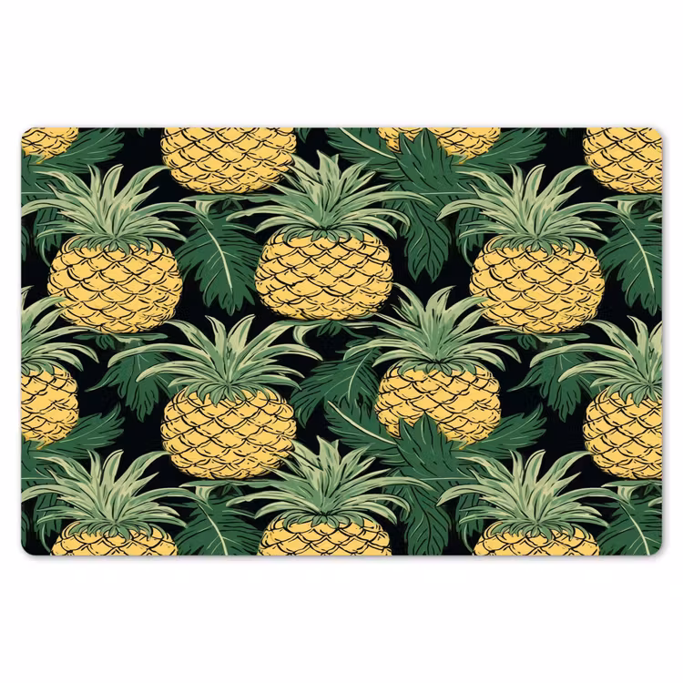 Patroon - Tropisch - Ananas - Illustratie Placemat vinyl groot 368 -zzsfeer1_Kitchenyeah-website