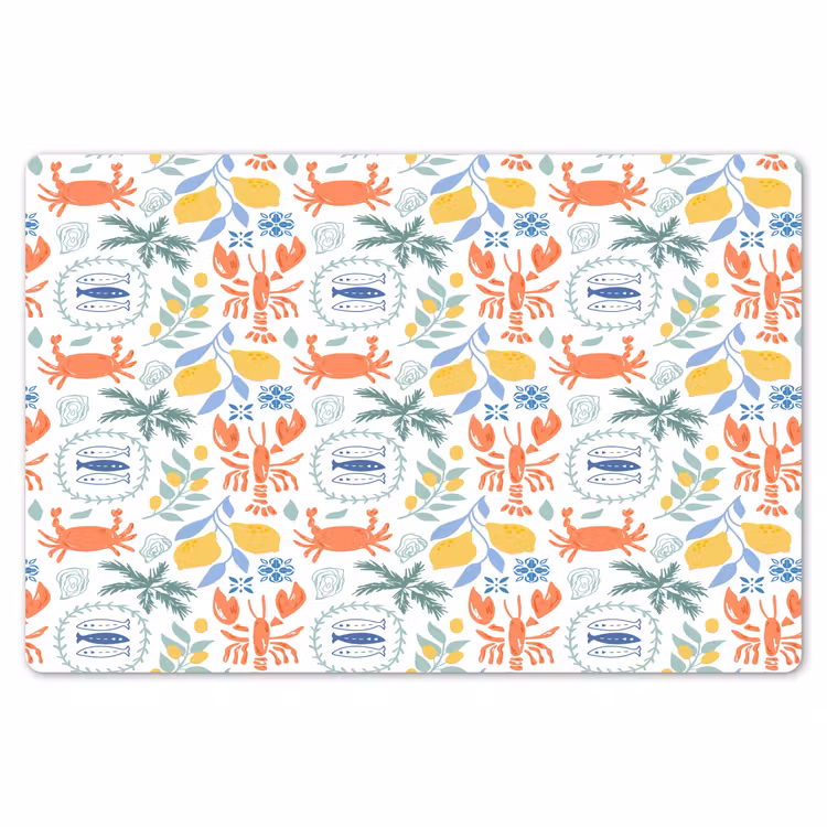 Zee - Sfeer - Citroen - Vis Placemat vinyl groot 368 -zzsfeer1_Kitchenyeah-website