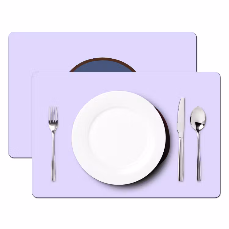 Pinguïn - Paars - Schattig Placemat vinyl groot -zzsfeer2_Kitchenyeah-website