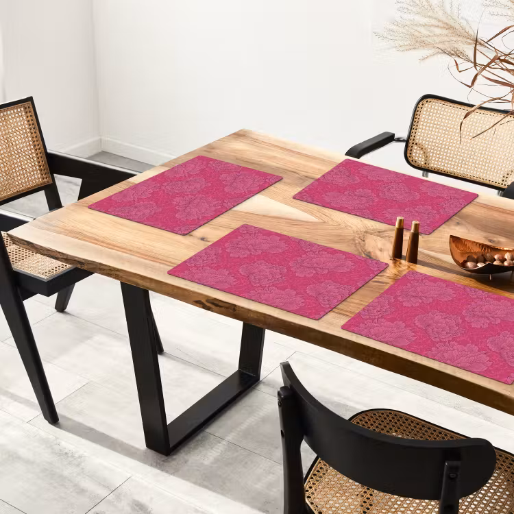 Pioenrozen - Energiek - Roze Placemat vinyl groot 368 -zzsfeer4_Kitchenyeah-website