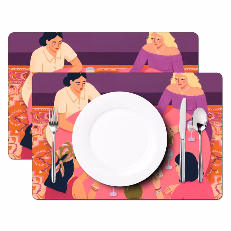 Mensen - Kaartspel - Interieur - Modern - Kleurrijk Placemat vinyl groot -zzsfeer2_Kitchenyeah-website