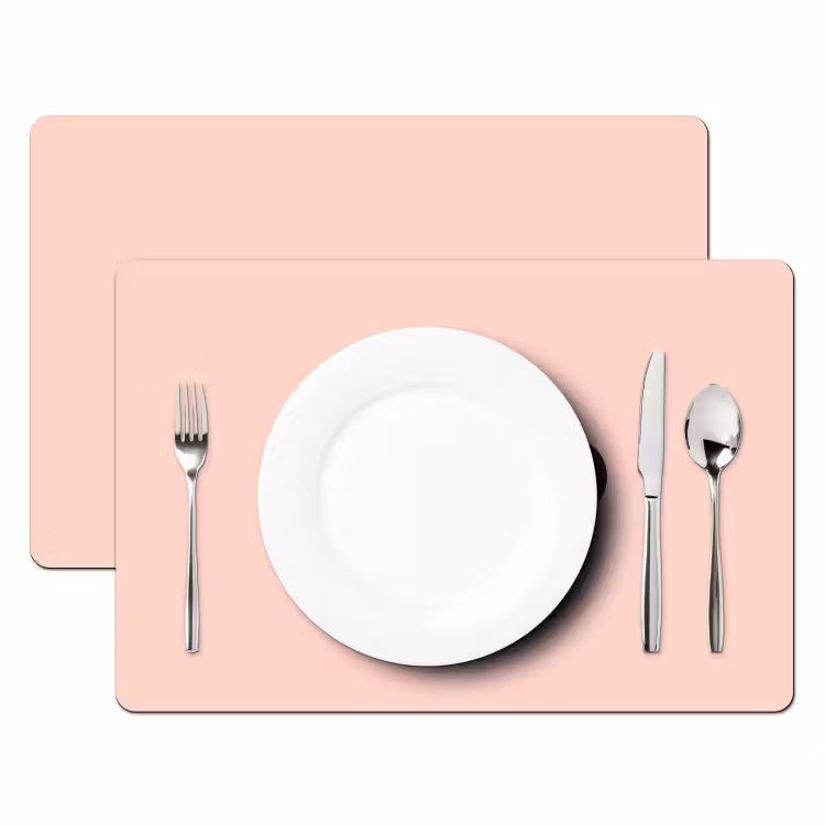 Varken - Roze - Minimalistisch Placemat vinyl groot -zzsfeer2_Kitchenyeah-website