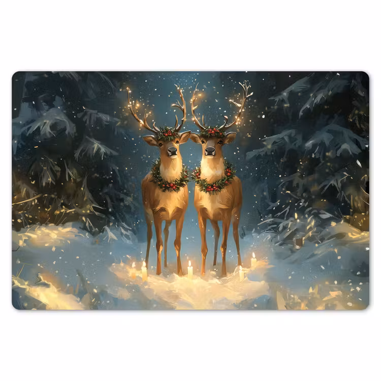 Dennensprookje - Rendier - Nacht Placemat vinyl groot -zzsfeer1_Kitchenyeah-website