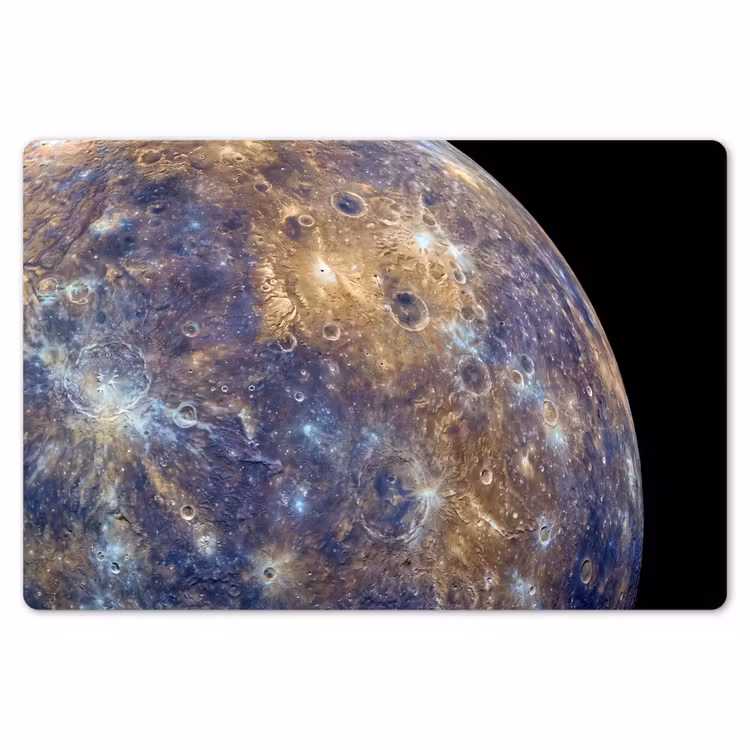 Placemat - 6 pieces - Planet - Craters - Space - Planeet - Kraters - Ruimte Placemat vinyl groot