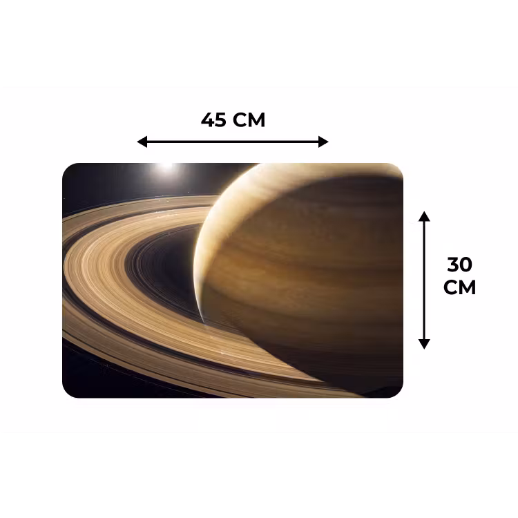 Placemat - 6 pieces - Planet - Rings - Space - Planeet - Ringen - Ruimte Placemat vinyl groot