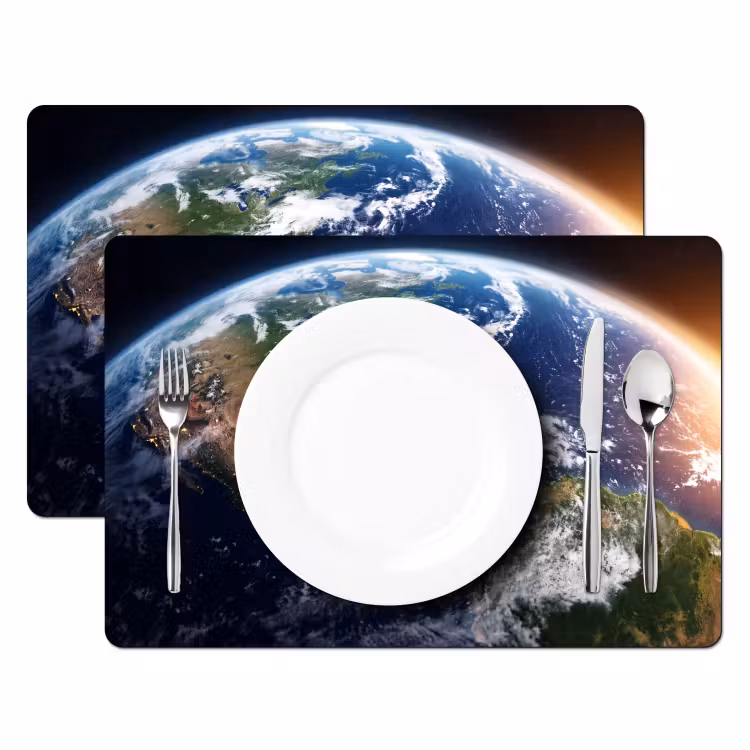 Placemat - 6 pieces - Planet - Space - Cosmos - Planeet - Ruimte - Kosmos Placemat vinyl groot
