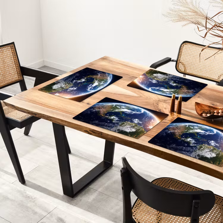 Placemat - 6 pieces - Planet - Space - Cosmos - Planeet - Ruimte - Kosmos Placemat vinyl groot