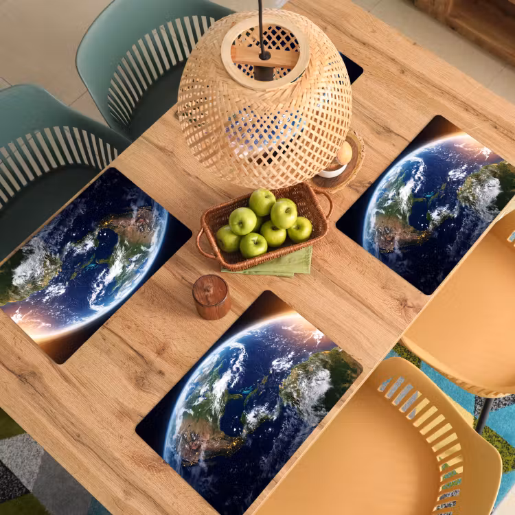 Placemat - 6 pieces - Planet - Space - Cosmos - Planeet - Ruimte - Kosmos Placemat vinyl groot