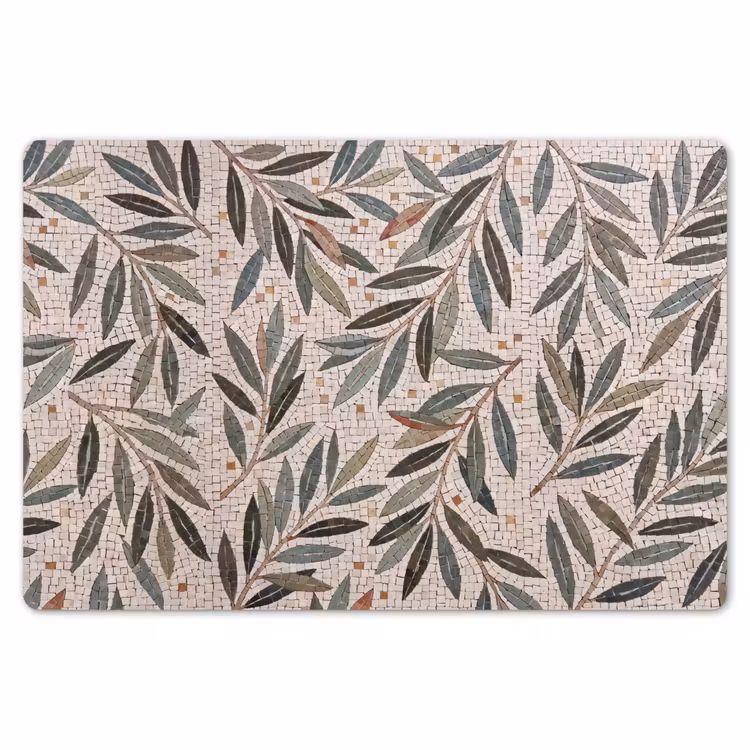 Plant - Blad - Mozaïek - Groen Placemat vinyl groot -zzsfeer1_Kitchenyeah-website