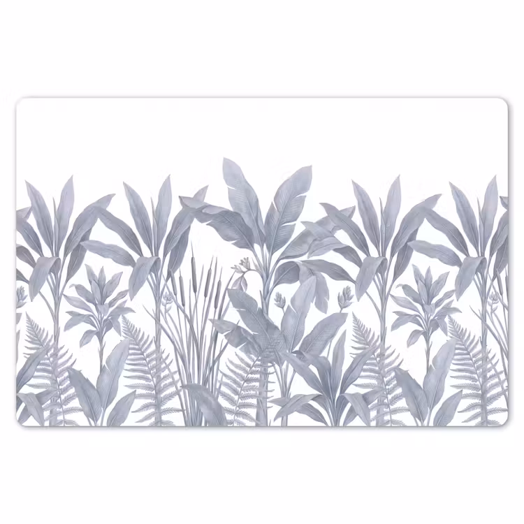 Planten - Bladeren - Natuur - Grijs Placemat vinyl groot -zzsfeer1_Kitchenyeah-website
