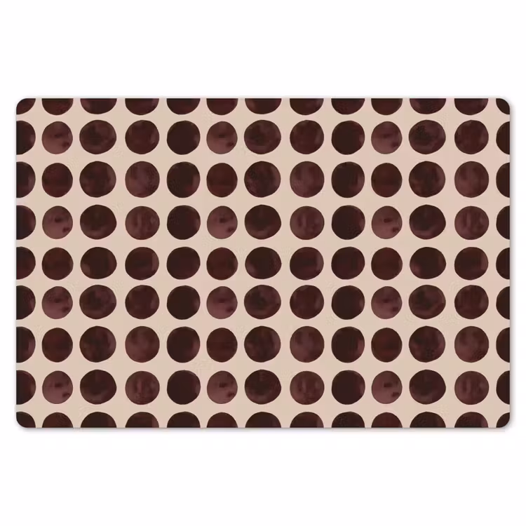 Stippen - Patroon - Bruin Placemat vinyl groot 368 -zzsfeer1_Kitchenyeah-website
