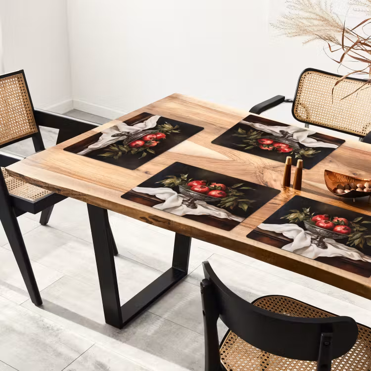 Granaatappels - Klassiek - Vintage Placemat vinyl groot -zzsfeer4_Kitchenyeah-website